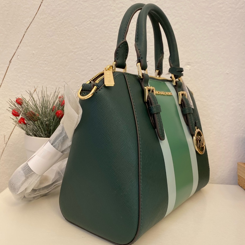 Michael Kors Ciara MD Messenger Green - Picture 2 of 6